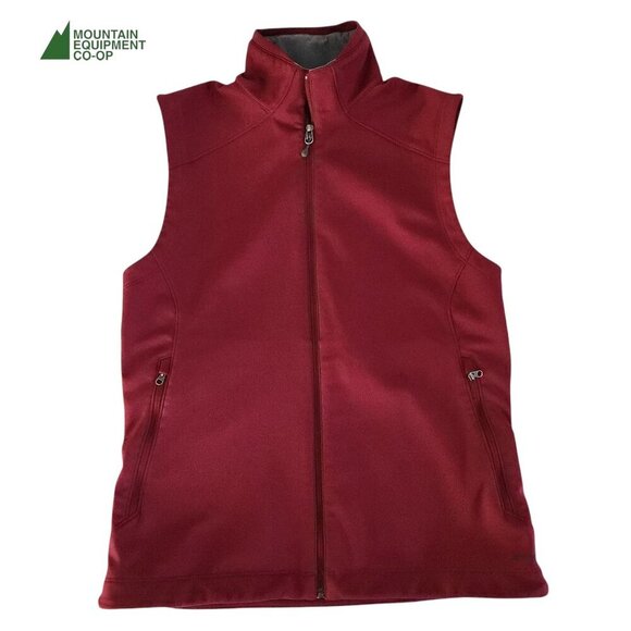 MOUNTAIN EQUIPMENT CO-OP Red (dark pink) softshell Vest size large - Picture 1 of 12